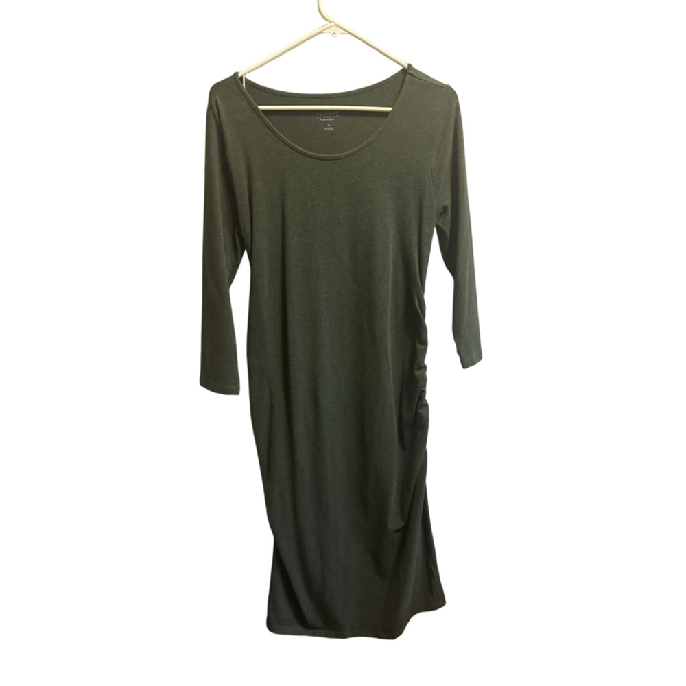 Women's Isabel Maternity Green Long Sleeve Dress M